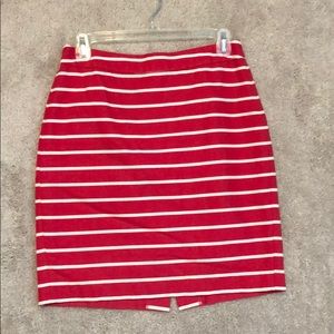 Banana Republic Striped Pencil Skirt